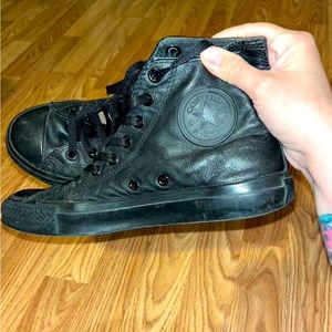 Leather High Top Converse